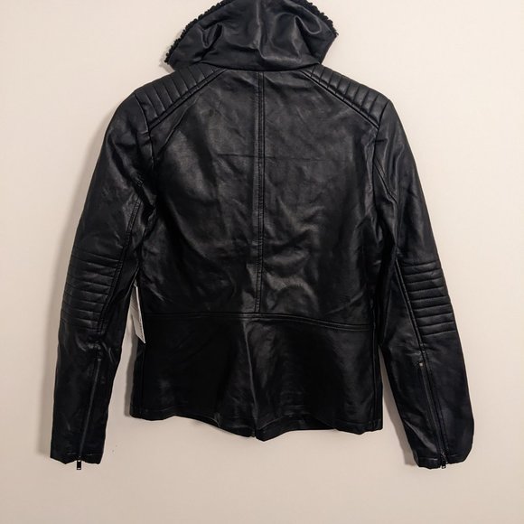 Vegan Leather Moto Jacket - Picture 4 of 4